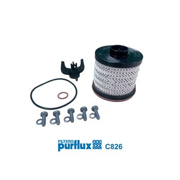 filtro de combustible coche - Filtro de combustible PURFLUX C826
