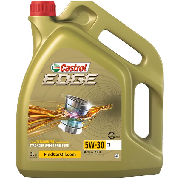 aceite de motor coche - castrol edge titanium 5w30 c1 5l