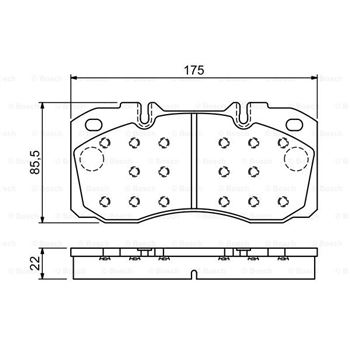 pastillas de freno coche - (BP1135) Pastilla de freno BOSCH 0986494257