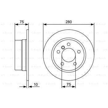 discos de freno coche - (BD1354) Disco de freno BOSCH 0986479494