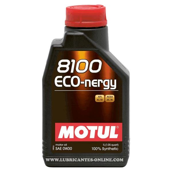 aceite de motor coche - motul 8100 eco nergy 0w30 1l