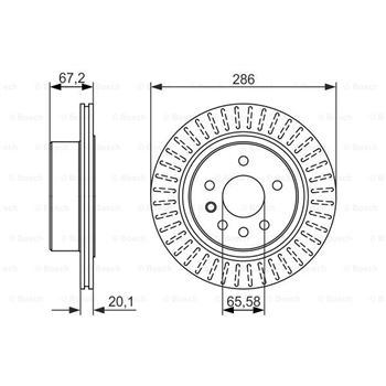 discos de freno coche - (BD1253) Disco de freno BOSCH 0986479394