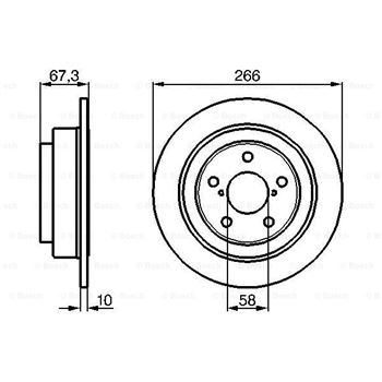discos de freno coche - (BD704) Disco de freno BOSCH 0986478799