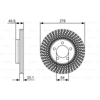 discos de freno coche - (BD1684) Disco de freno BOSCH 0986479699