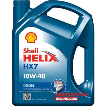aceite de motor coche - Shell Helix HX7 Diesel 10w40 5L