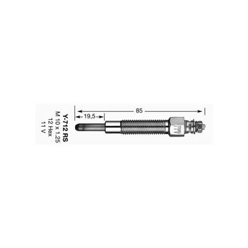 bujias de coche - Bujía de precalentamiento NGK Y-712RS | 6140