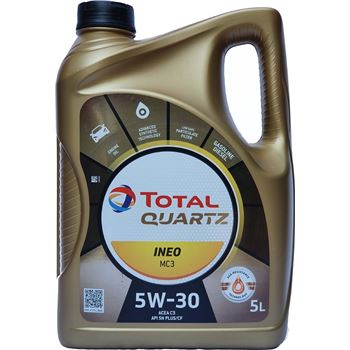 aceite de motor coche - Total Quartz Ineo MC3 5w30, 5L