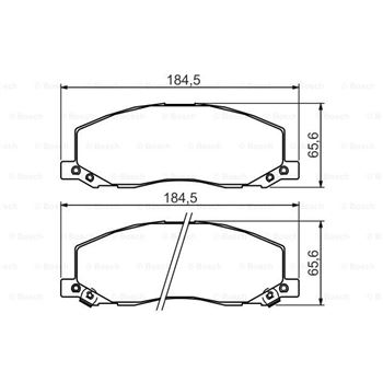 pastillas de freno coche - (BP1300) Pastilla de freno BOSCH 0986494298