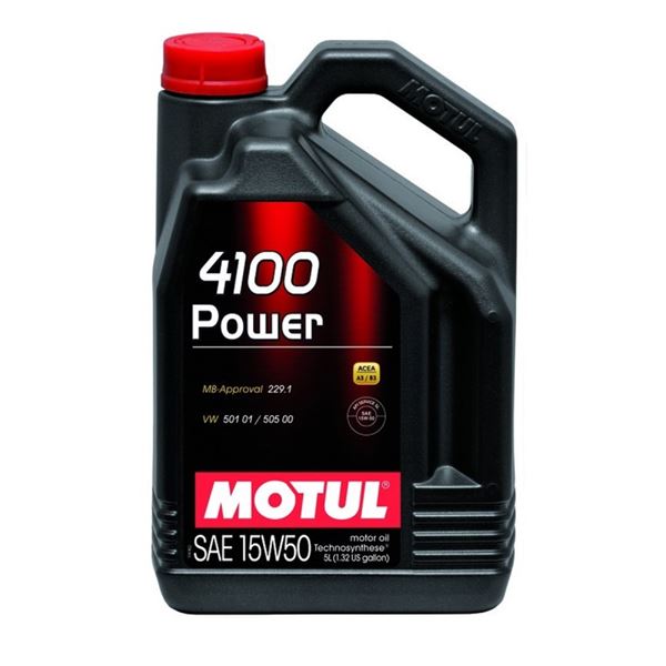 aceite de motor coche - motul 4100 power 15w50 5l
