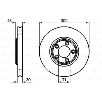 discos de freno coche - (BD688) Disco de freno BOSCH 0986478778