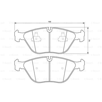 pastillas de freno coche - (BP365) Pastilla de freno BOSCH 0986424649