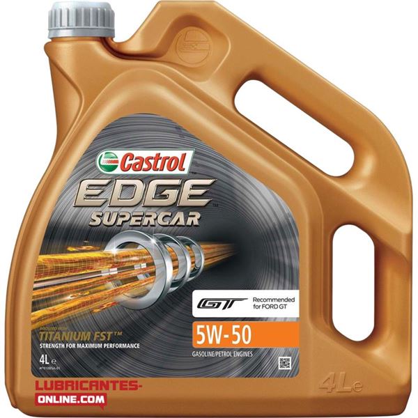 aceite de motor coche - castrol edge titanium fst supercar 5w50 4l