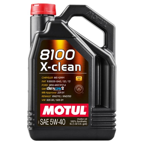 aceite de motor coche - motul 8100 x clean 5w40 5l