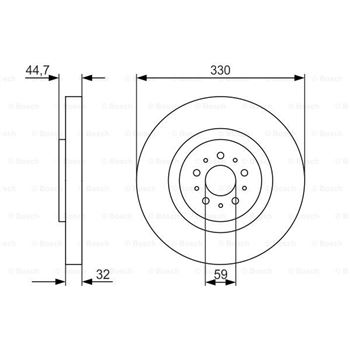 discos de freno coche - (BD1436) Disco de freno BOSCH 0986479593