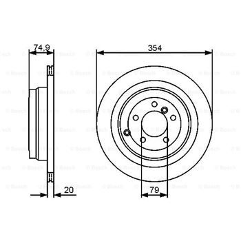 discos de freno coche - (BD1333) Disco de freno BOSCH 0986479479