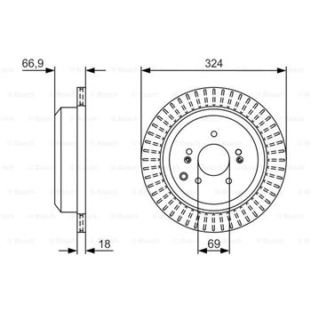 discos de freno coche - (BD2239) Disco de freno BOSCH 0986479V10