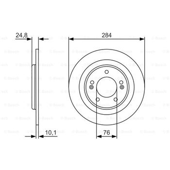 discos de freno coche - (BD1700) Disco de freno BOSCH 0986479A13