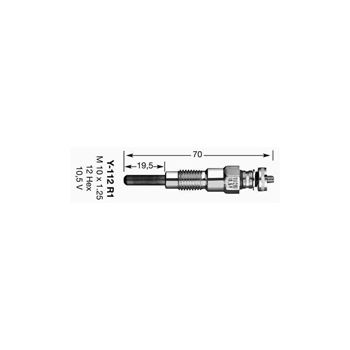 bujias de coche - Bujía de precalentamiento NGK Y-112R1 | 1032