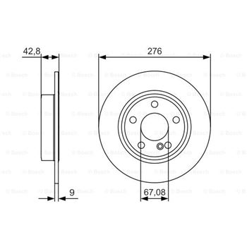 discos de freno coche - (BD1690) Disco de freno BOSCH 0986479A03