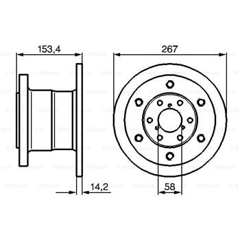 discos de freno coche - (BD564) Disco de freno BOSCH 0986478647