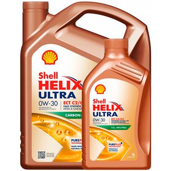aceite de motor coche - Shell Helix Ultra ECT C2/C3 0w30, 5L (se suministrara 4+1L)