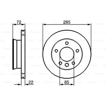 discos de freno coche - (BD1079) Disco de freno BOSCH 0986479212