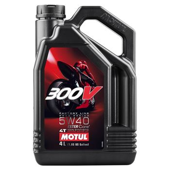 aceite moto 4t - Motul 300V 5w40 FL Road Racing (ester core) 4L