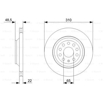 discos de freno coche - (BD1166) Disco de freno BOSCH 0986479303