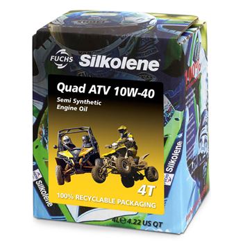 aceite moto 4t - Silkolene Quad ATV 10w40 CUBE 4L