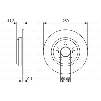 discos de freno coche - (BD1596) Disco de freno BOSCH 0986479766