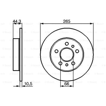 discos de freno coche - (BD670) Disco de freno BOSCH 0986478757