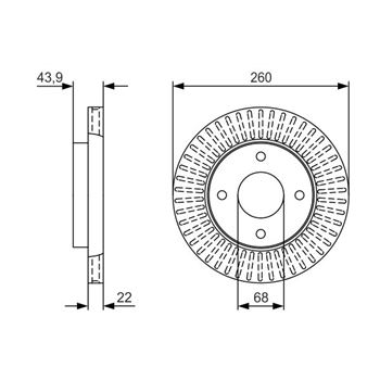 discos de freno coche - (BD2312) Disco de freno BOSCH 0986479U61