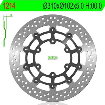 discos de freno moto - Disco de freno NG 1214