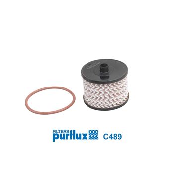 filtro de combustible coche - Filtro de combustible PURFLUX C489