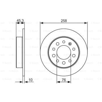 discos de freno coche - (BD1532) Disco de freno BOSCH 0986479697