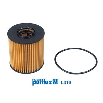 filtro de aceite coche - Filtro de aceite PURFLUX L316