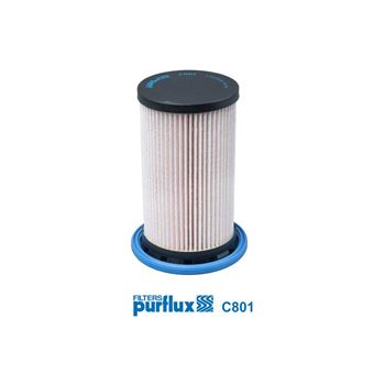 filtro de combustible coche - Filtro de combustible PURFLUX C801