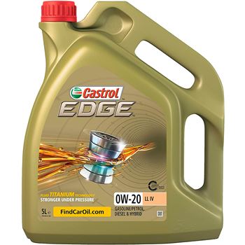 aceite de motor coche - Castrol Edge Titanium 0w20 LL IV 5L
