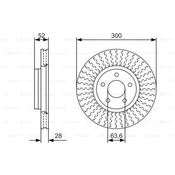 discos de freno coche - (BD2459) Disco de freno BOSCH 0986479D38