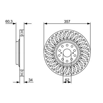 discos de freno coche - (BD2479) Disco de freno BOSCH 0986479V74