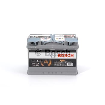 baterias de coche - (S5A08) Batería Stop-Start AGM Bosch 70Ah/760A | BOSCH 0092S5A080
