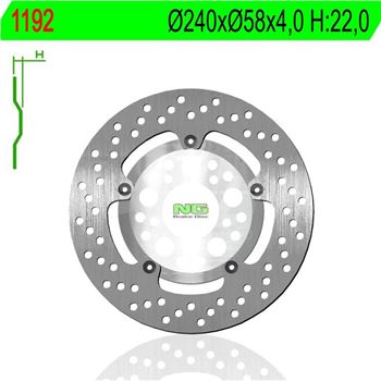 discos de freno moto - Disco de freno NG 1192
