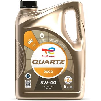 aceite de motor coche - Total Quartz 9000 5w40, 5L
