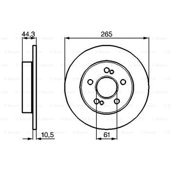 discos de freno coche - (BD671) Disco de freno BOSCH 0986478758