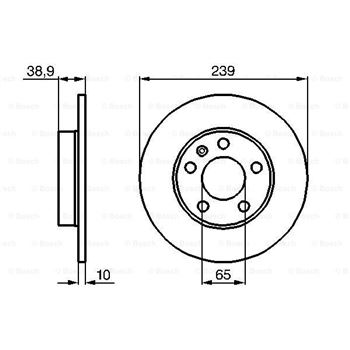 discos de freno coche - (BD793) Disco de freno BOSCH 0986478894