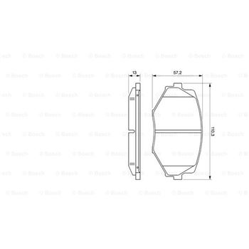 pastillas de freno coche - (BP990) Pastilla de freno BOSCH 0986494080
