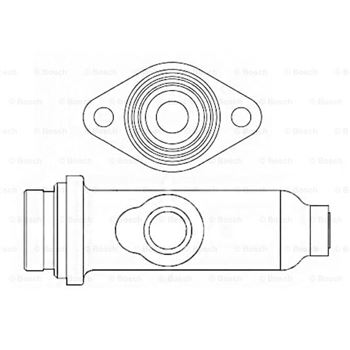 cilindro principal frenado - Cilindro principal de freno BOSCH F026003044