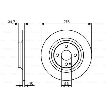 discos de freno coche - (BD1275) Disco de freno BOSCH 0986479473