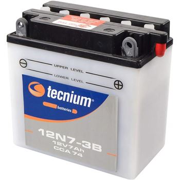 baterias de moto - Batería Tecnium 12N7-3B (con electrolito)