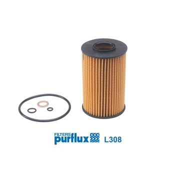 filtro de aceite coche - Filtro de aceite PURFLUX L308